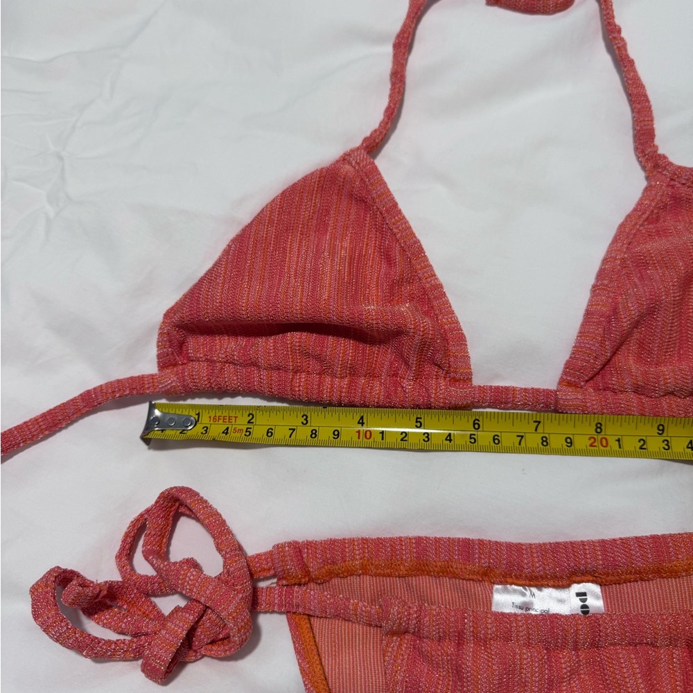Poolday Paris melon coral lurex sparkle bikini BNWOT size M - Picture 9 of 13